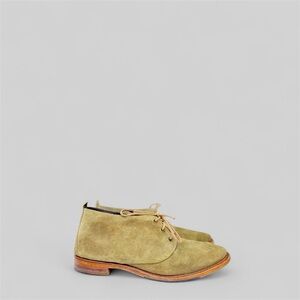 Vintage Shoe Company Olive Suede Booties 8.5